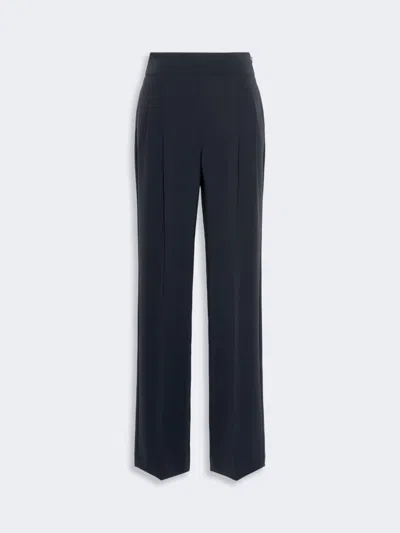 Max Mara Pantalon En Cady Compact In Blue