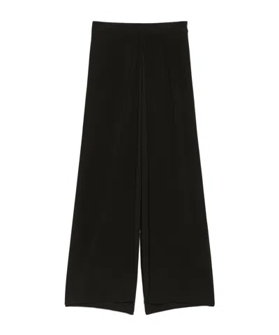 Max Mara Pantalon En Crêpe De Jersey In Black
