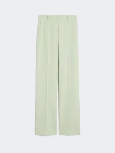 Max Mara Pantalon En Crêpe De Laine In Green