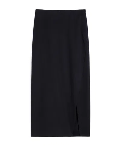 Max Mara Pantalon En Laine Stretch À Motif In Blue