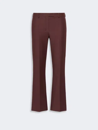 Max Mara Pantalon En Mélange De Coton Stretch In Brown