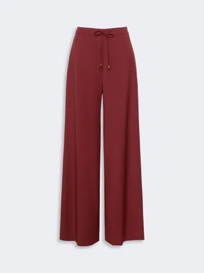 Max Mara Pantalon En Toile De Laine Légère In Purple