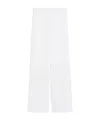 Max Mara High Belt Loop Casual Pants In White