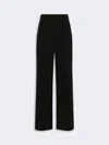 Max Mara Compact Cady Trousers With Invisible Left-side Zip In Blue