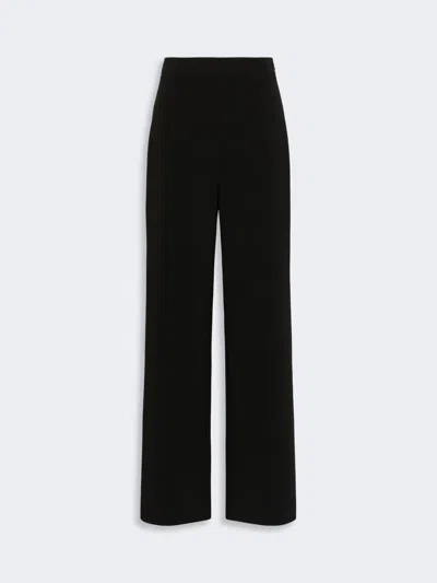 Max Mara Pantalon Jambe Large En Cady In Black