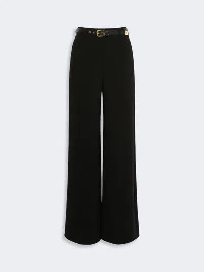 Max Mara Pantalon Large En Cady In Black