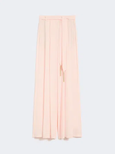 Max Mara Pantalon Palazzo En Cady In Pink