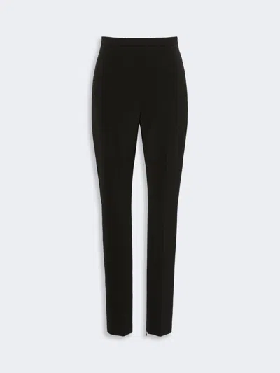 Max Mara Pantalon Slim En Cady Stretch In Black