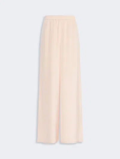 Max Mara Pantalon Souple En Soie Épaisse In Neutral