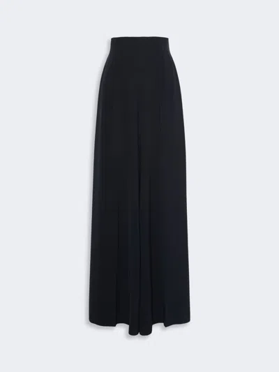 Max Mara Pantalon Taille Haute En Cady In Black