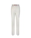 Max Mara Quasar White Trousers In White