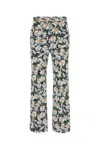 Max Mara Pantalone Arten1234 In Cotone Stretch Stampato  Donna In Green