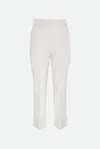 Max Mara Pantalone Bianco In Bianco