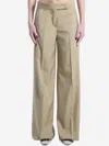 Max Mara Big Pleated Linen Wide-leg Pants In Sand