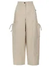 Max Mara Cargo Pants With Drawstring In Brown