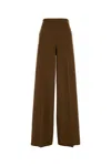 Max Mara Pantalone Dalla Gamba Ampia Axe1234 In Cammello Donna