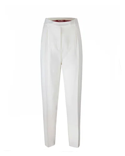 MAX MARA EQUAL WHITE TROUSERS