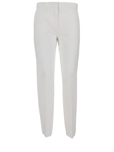 Max Mara Pantalone In Jersey In White
