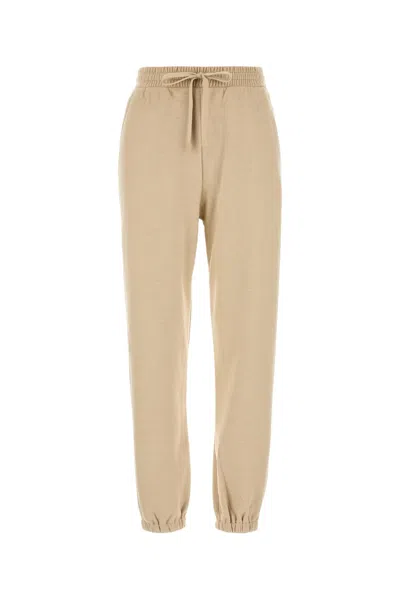 Max Mara Pantalone Jogging Elis In Misto Poliestere Beige  Donna In Brown