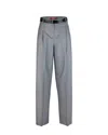 Max Mara Studio Pants Woman Grey In Grey