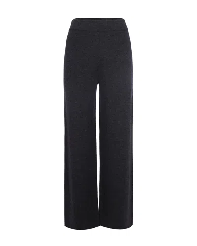 Max Mara Pantalone Moritz Antracite In Black