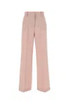 Max Mara Pantalone Palazzo Visivo In Lana Rosa Chiaro  Donna In Pink