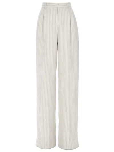Max Mara Pantalone Sartoriale "fonte" In White