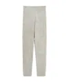Max Mara Pantalone Skinny In Suede In Gray