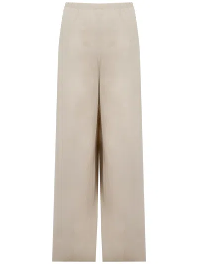 Max Mara Pantaloni Lunghi In Beige Destino  In Brown