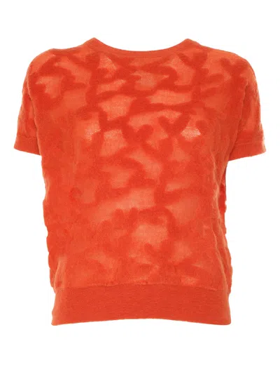 MAX MARA PANTERA ORANGE SWEATER/TANK/TOP