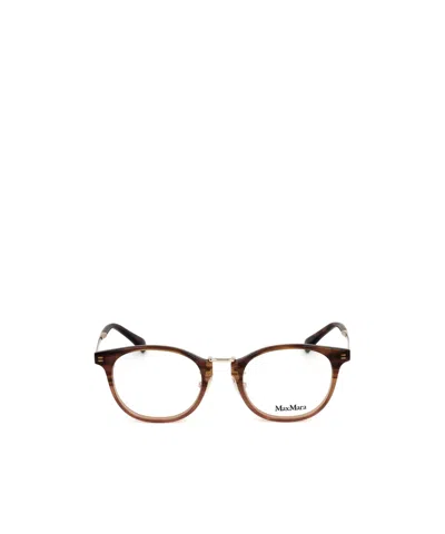 Max Mara Pantos Frame Glasses In White