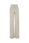 Max Mara Aversa High-rise Linen Wide-leg Pants In 001