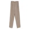 Max Mara Drawstring Waist Casual Pants In Brown