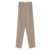 Max Mara Drawstring Waist Casual Pants In Brown