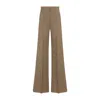 Max Mara Beige Fernet Straight Wool Pants