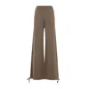 Max Mara Nigeria Wool Wide-leg Pants In Brown