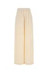 Max Mara Ivory Stretch Silk Boon Pant In Neutral