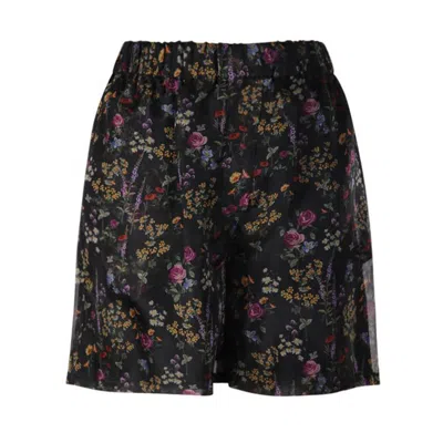 Max Mara Nordica Floral-print Shorts In 002