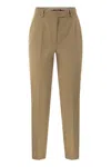 Max Mara Slim Fit Tailored Trousers In Brown
