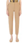 Max Mara Women Viscose Blend Trouser In Neutral