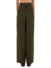 Max Mara Wide Leg High Waist Trousers Arturo In Brown