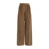 Max Mara Gilly Wide-leg Corduroy Trousers In Beige