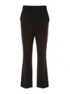 Max Mara High Waist Straight Leg Trousers With Pockets In Black