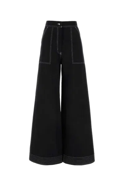 Max Mara Oboli Wide-leg Trousers In Black