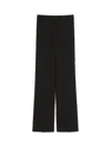 Max Mara Wool Tuxedo Trousers In Black