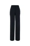 Max Mara Visivo Wide-leg Wool Trousers In Blue