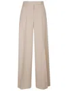 Max Mara Aversa High-rise Linen Wide-leg Pants In Brown