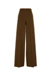 Max Mara Pantalone Dalla Gamba Ampia Axe1234 In Cammello Donna In Brown