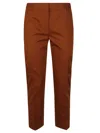 Max Mara Tapered Cropped Trousers In Brown