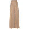 Max Mara Pleated Printed Twill Skirt In Brown